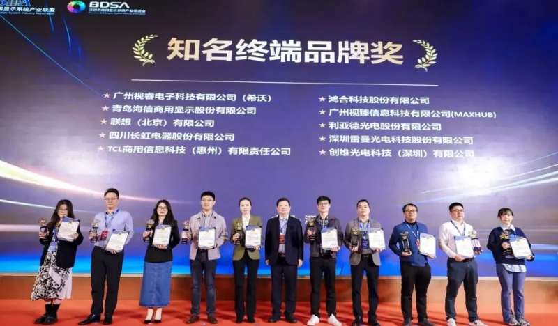 星空官网斩获华显2023“Micro LED市场最具知名品牌奖