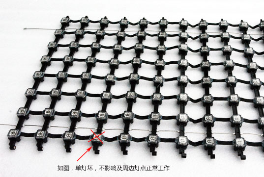 业内首发 LED网格软屏断点续传原理及应用优势